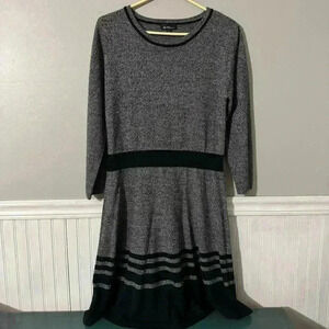 ALYX Soft Sweater Dress Gray and Black Size Large